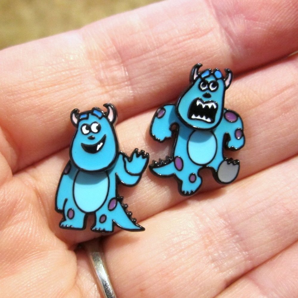 Monster Sulley Earrings 3-D~Hypoallergenic